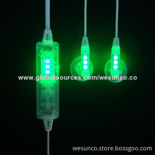 LED earphone follow the music to flash